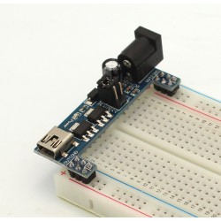 Mini USB Breadboard Power Supply Module 3.3V & 5V (Arduino & Raspberry Pi Compatible)