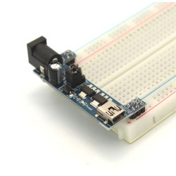 Mini USB Breadboard Power Supply Module 3.3V & 5V (Arduino & Raspberry Pi Compatible)