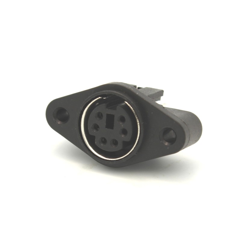 PS/2 Jack: Panel Mount 6 Pin Mini DIN