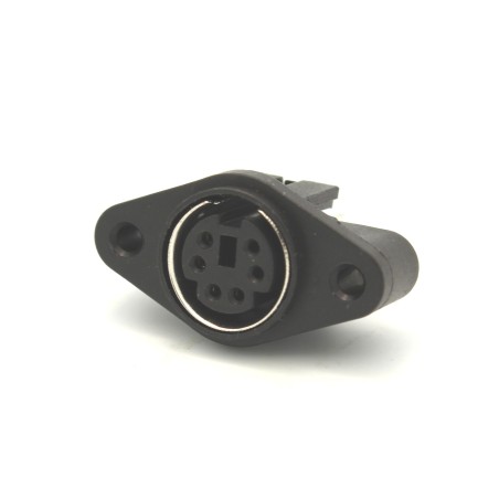 PS/2 Jack: Panel Mount 6 Pin Mini DIN