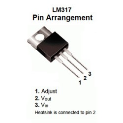 LM317 Adjustable Voltage Regulator 1.2V to 37V
