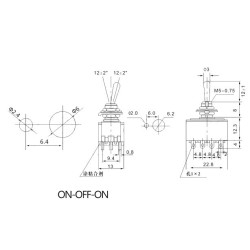 12 Pin Toggle Switch: 4PDT