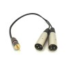 Male Stereo 1/8" to Dual XLR