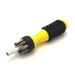 Multi Tip Screwdriver with 8 Bits