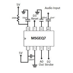 MSGEQ7 Graphic Equalizer Display Filter
