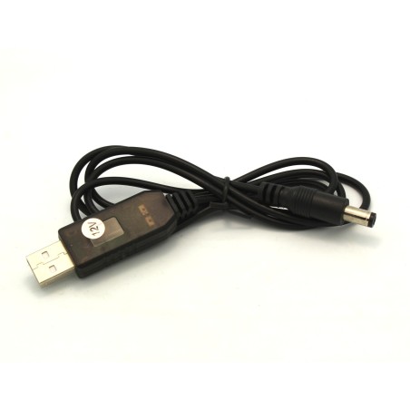 5V to 12V Boost Converter USB to DC 5.5x2.1mm Cable