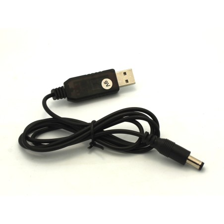 5V to 9V Boost Converter USB to DC 5.5x2.1mm Cable