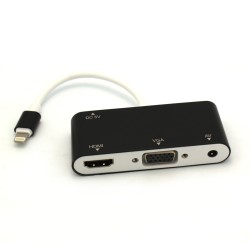 Lightning to VGA and HDMI