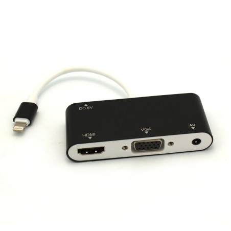 Lightning to VGA and HDMI