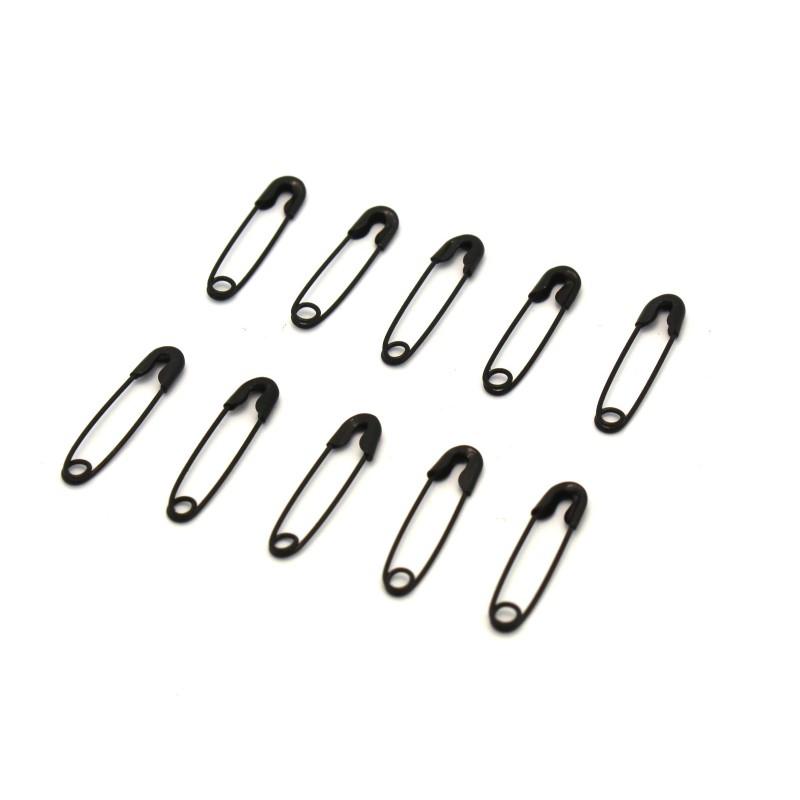 Black Safety Pins (10 pack)