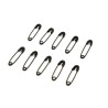 Black Safety Pins (10 pack)