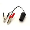 Cigarette Lighter Socket with Alligator Clips