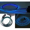 Black with Blue Strip Trickle Flowing Micro USB Charging Cable