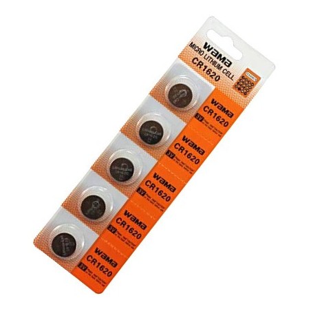 CR1620 Coin Battery 5 Pack