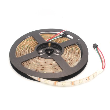 Weather Resistant Super Long LED RGB Strip - Addressable, 5m (NeoPixel Compatible, WS2812)