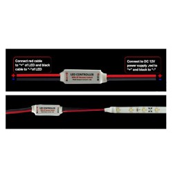 Remote Dimmer for 12V 2 Pin LED Strip