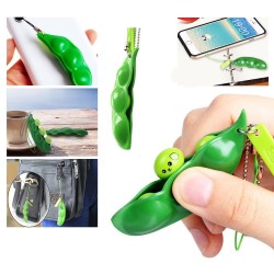 Fidget Squeeze Bean Phone Pendant
