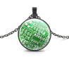 Black Circuit Board Necklace