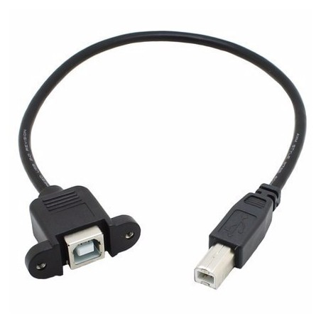Panel Mount USB B Extension Cable
