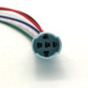 Socket with Wire Leads for 16mm Buttons