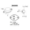 2N3055 NPN Bipolar Transistor: 15A 60V