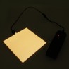 Cuttable Yellow EL Panel + Battery Pack