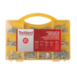 Machine & Wood Screw, Nut and Washer Kit (M3, M4, M5, M6)
