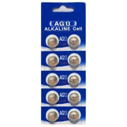 AG13 / LR44 1.5V Coin Cell Batteries (10 Pack)