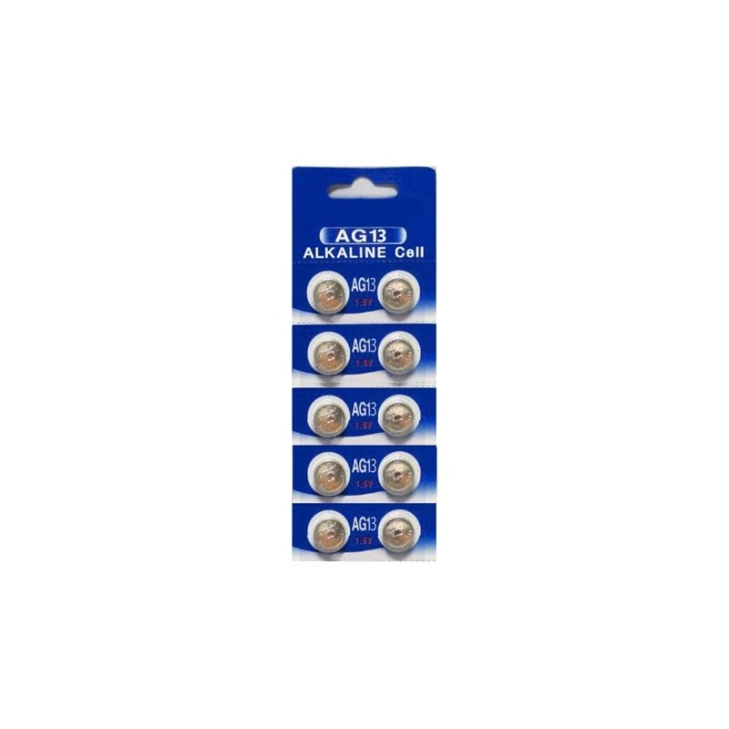 AG13 / LR44 1.5V Coin Cell Batteries (10 Pack)
