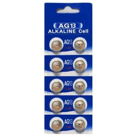 AG13 / LR44 1.5V Coin Cell Batteries (10 Pack)