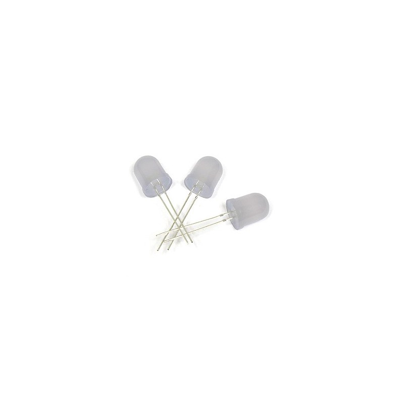 Large 10mm Diffused LEDs: 10 pack