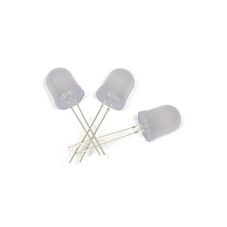 Large 10mm Diffused LEDs: 10 pack