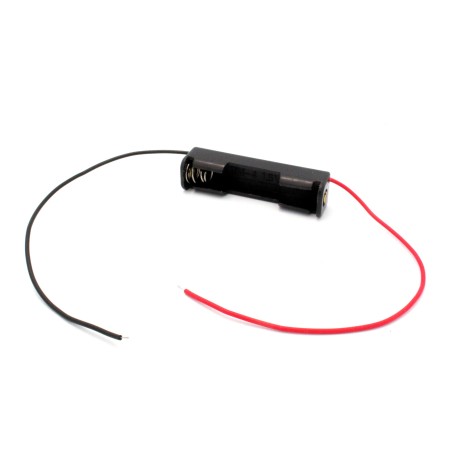 Single AAA Battery Holder with Wires