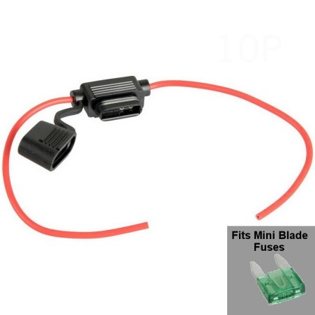 Mini Blade Fuse Holder Inline ATM 10.9x3.6x16.3mm