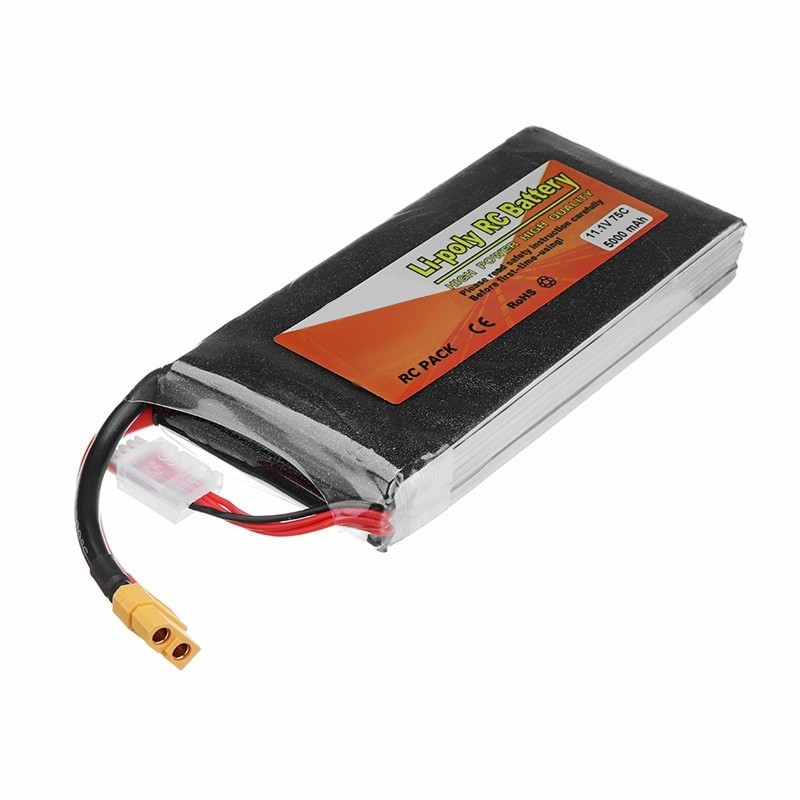 11.1V 5000mAh 3S 75C Lipo Battery