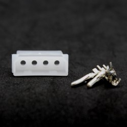Male 4 Pin Molex Crimp Connector with Housing
