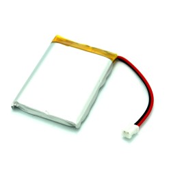 Lithium Ion Polymer Battery with Connector - 3.7v 1200mAh