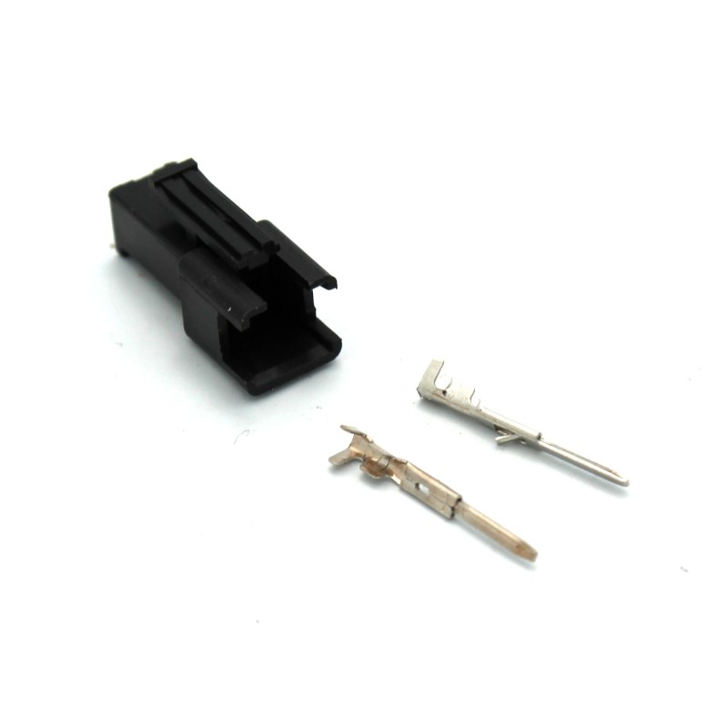 Male 2 Pin JST SM Crimp Connector