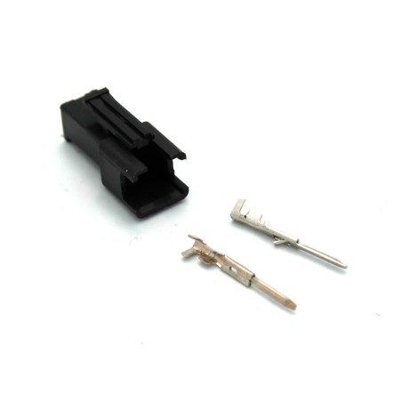 Male 2 Pin JST SM Crimp Connector