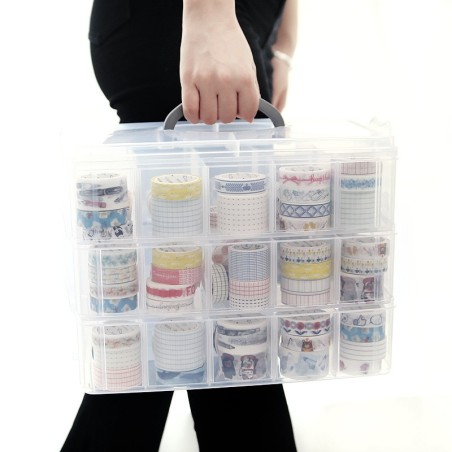 30 Compartment Storage Box with Handle
