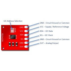MCP4725 Breakout Board - 12-Bit DAC with I2C Interface