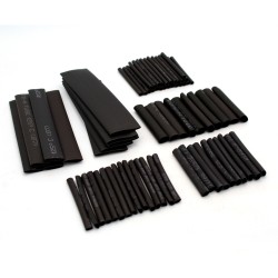 Black Heat Shrink Tube Kit - 70 Pcs