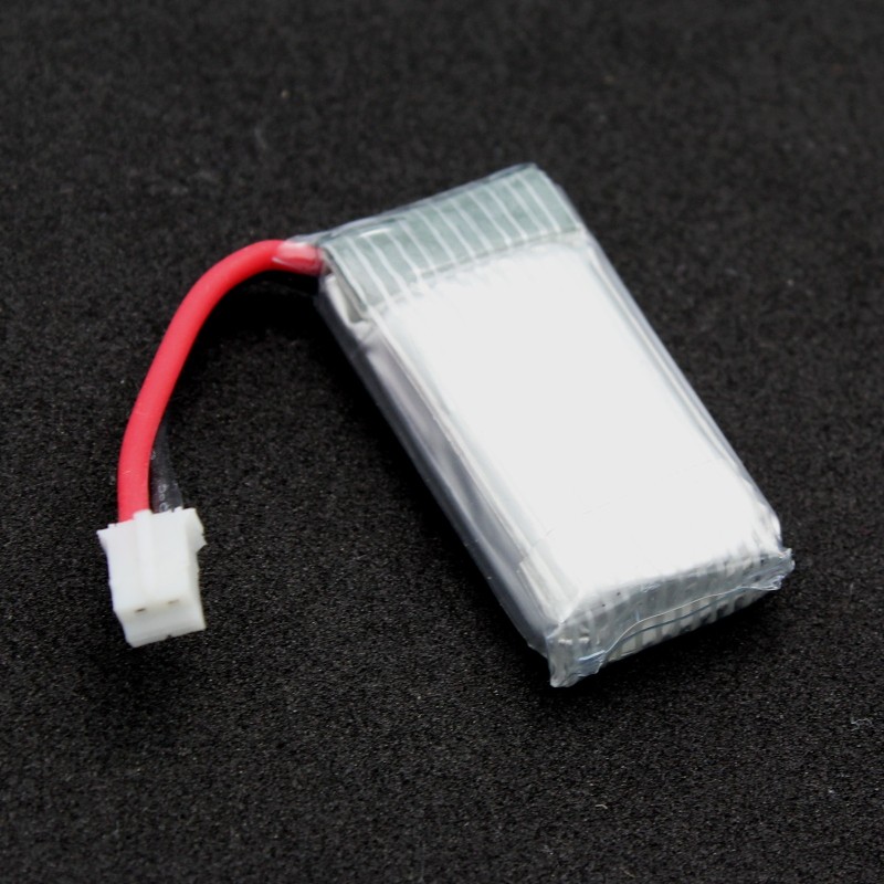 Lithium Ion Polymer Battery with Connector - 3.7v 260mAh
