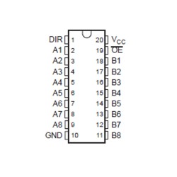 74LVC245 Breadboard Friendly 8-bit Logic Level Shifter