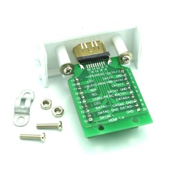 Panel Mount HDMI Socket to Terminal Block Breakout