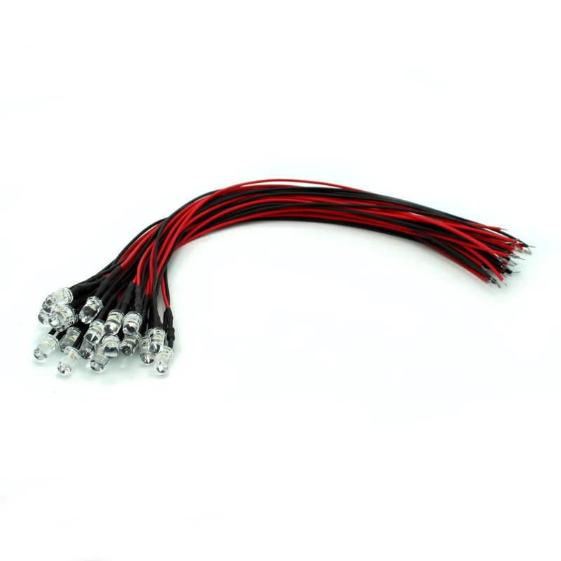 LED Lights with Wire Leads - 20 pack
