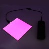 Cuttable Pink EL Panel + Battery Pack