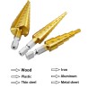 3Pcs High-Speed Steel Step Drill Bit Set