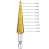 3Pcs High-Speed Steel Step Drill Bit Set