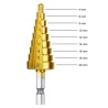 3Pcs High-Speed Steel Step Drill Bit Set